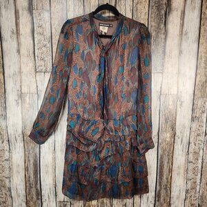 ANTIK BATIK Silk Snake Print Dress - S/38